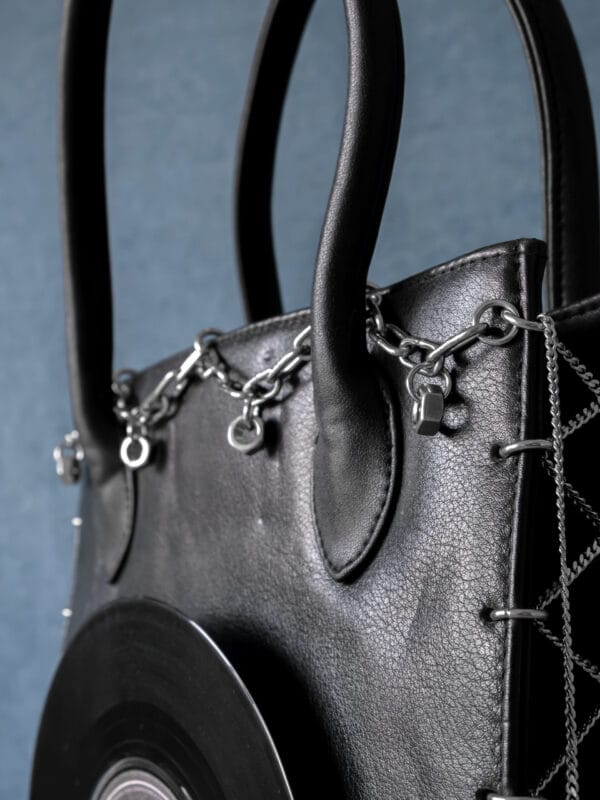 Chain Corset Leather Record Bag