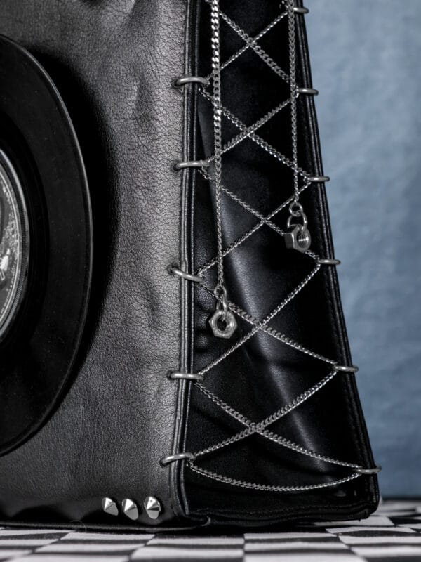 Chain Corset Leather Record Bag