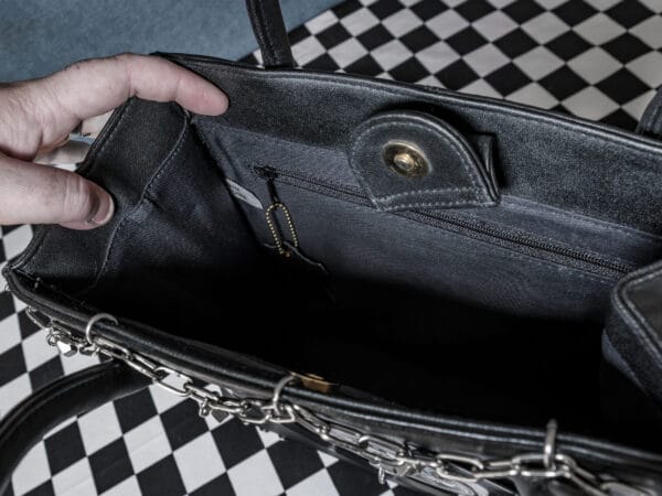 Chain Corset Leather Record Bag