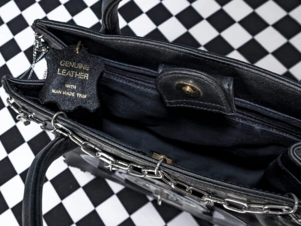 Chain Corset Leather Record Bag