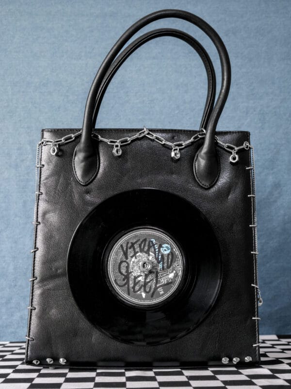 Chain Corset Leather Record Bag