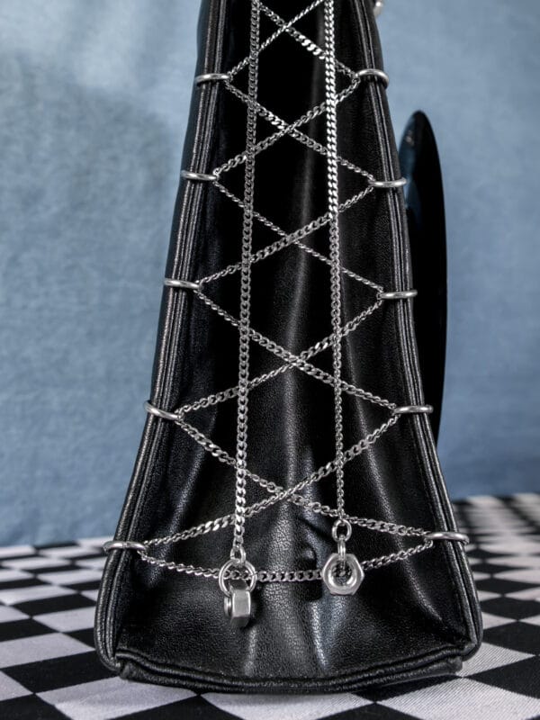 Chain Corset Leather Record Bag