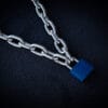 Blue Padlock Ultra Thick Chain