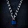 Blue Padlock Ultra Thick Chain