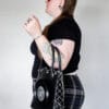 Chain Corset Leather Record Bag