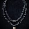 Brass Padlock Double Thick Chain