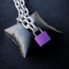 Purple Padlock Ultra Thick Chain