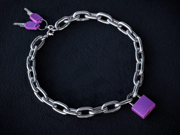 Purple Padlock Ultra Thick Chain