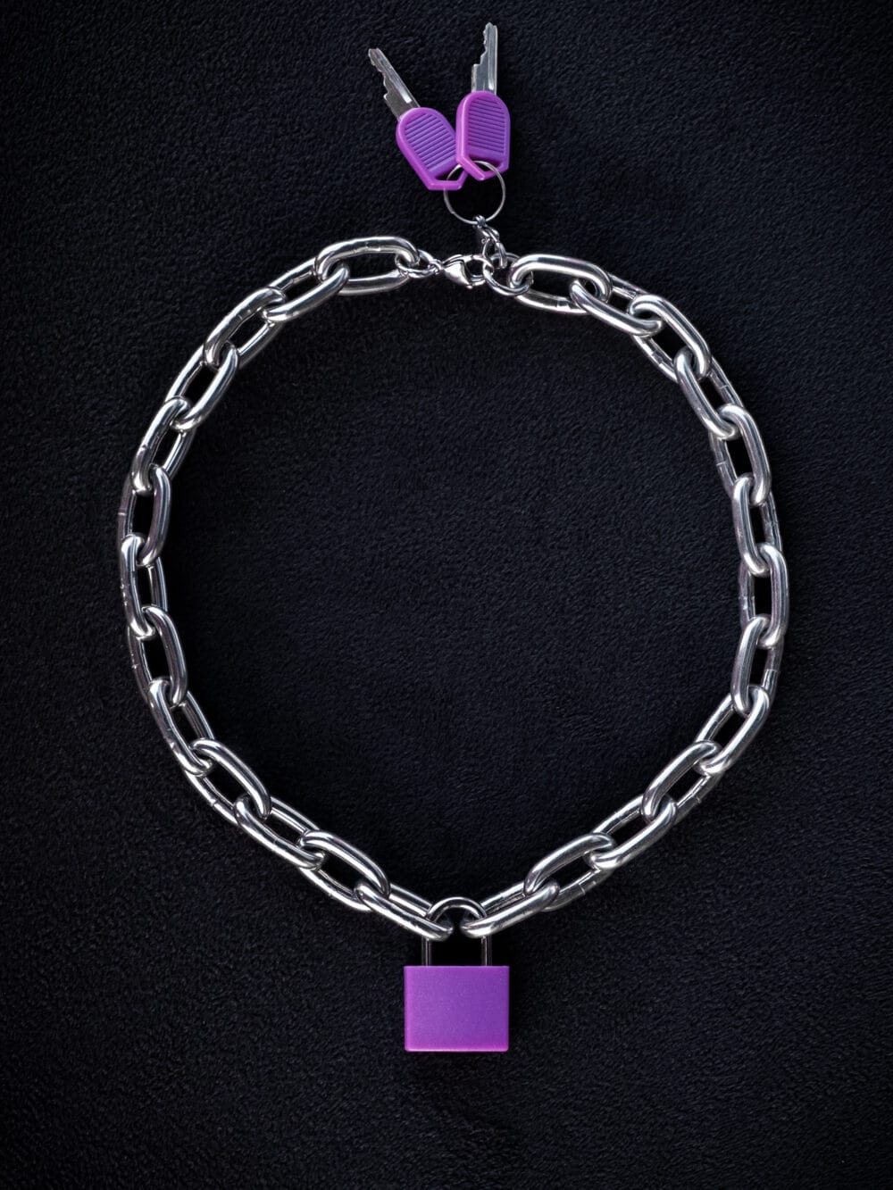 Purple Padlock Ultra Thick Chain