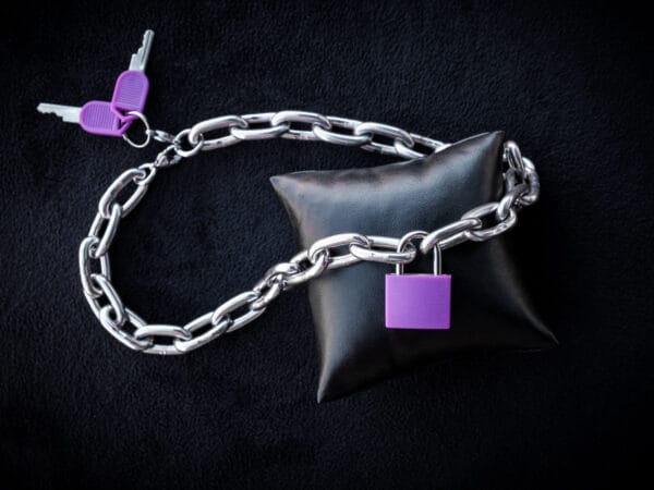 Purple Padlock Ultra Thick Chain