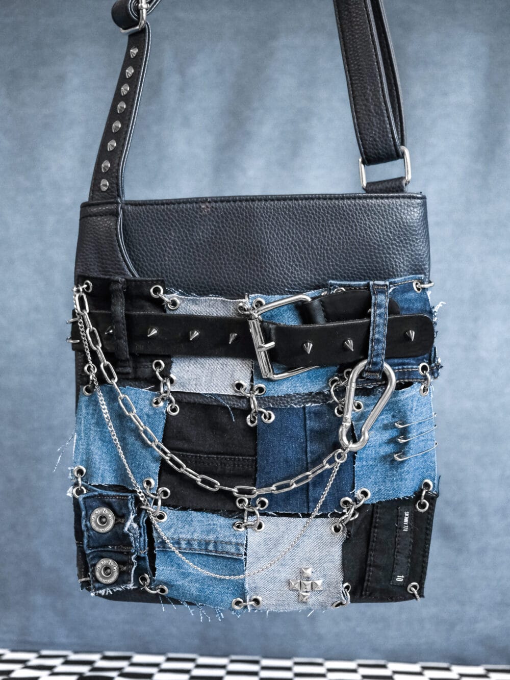 Denim Patch Bag