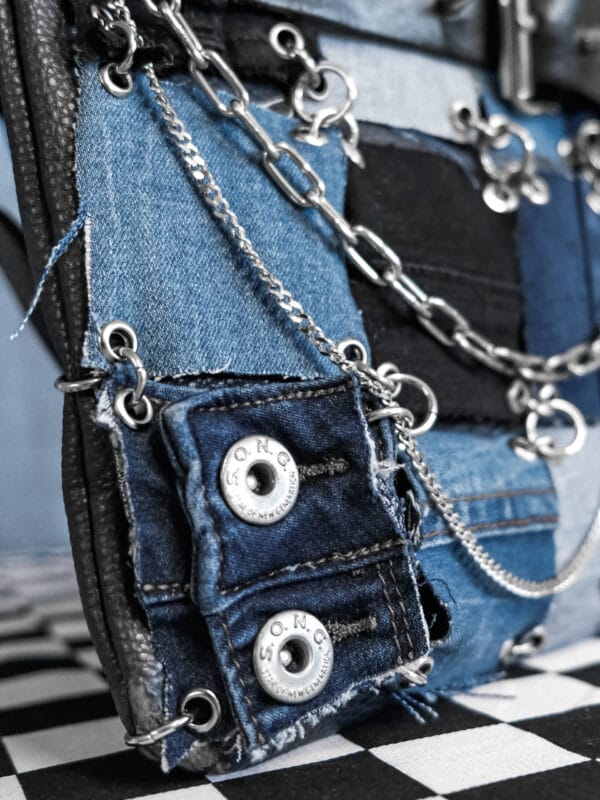Denim Patch Bag
