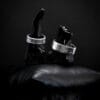 Fluid Pottery Ceramic Black Cat Ring Holder