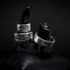 Fluid Pottery Ceramic Black Cat Ring Holder
