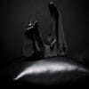 Fluid Pottery Ceramic Black Cat Ring Holder