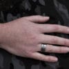 Contrast Tulip Ring (Size S)