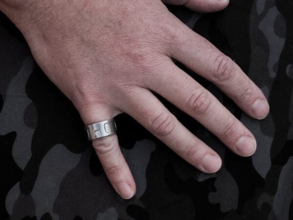 Thot Punched Ring (Size K 1/2)