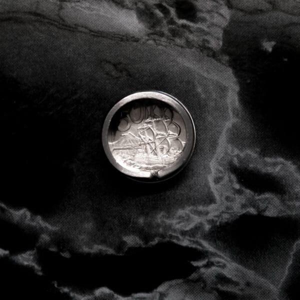 Textured Swirly Leaf Ring (Size S)