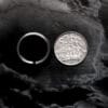 Textured Swirly Leaf Ring (Size S)
