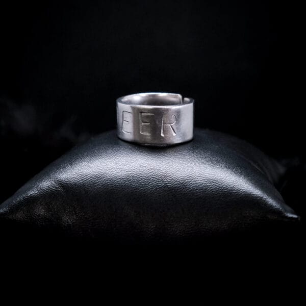 Queer Punched Ring (Size Q)