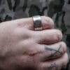 Queer Punched Ring (Size Q)