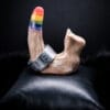 Fluid Pottery Ceramic Rainbow Cat Ring Holder