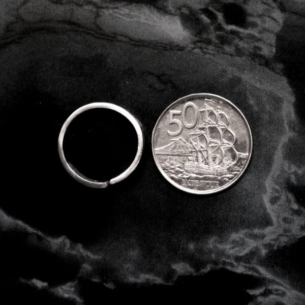 Small Dotted Lines Ring (Size N)