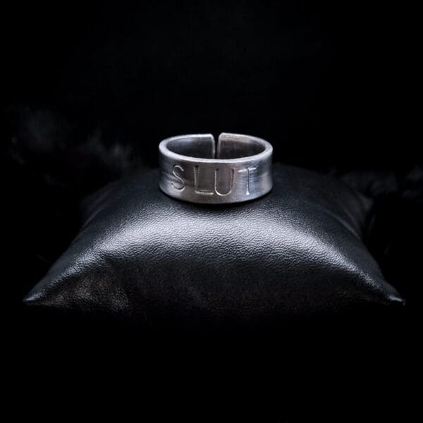 Slut Punched Ring (Size W)