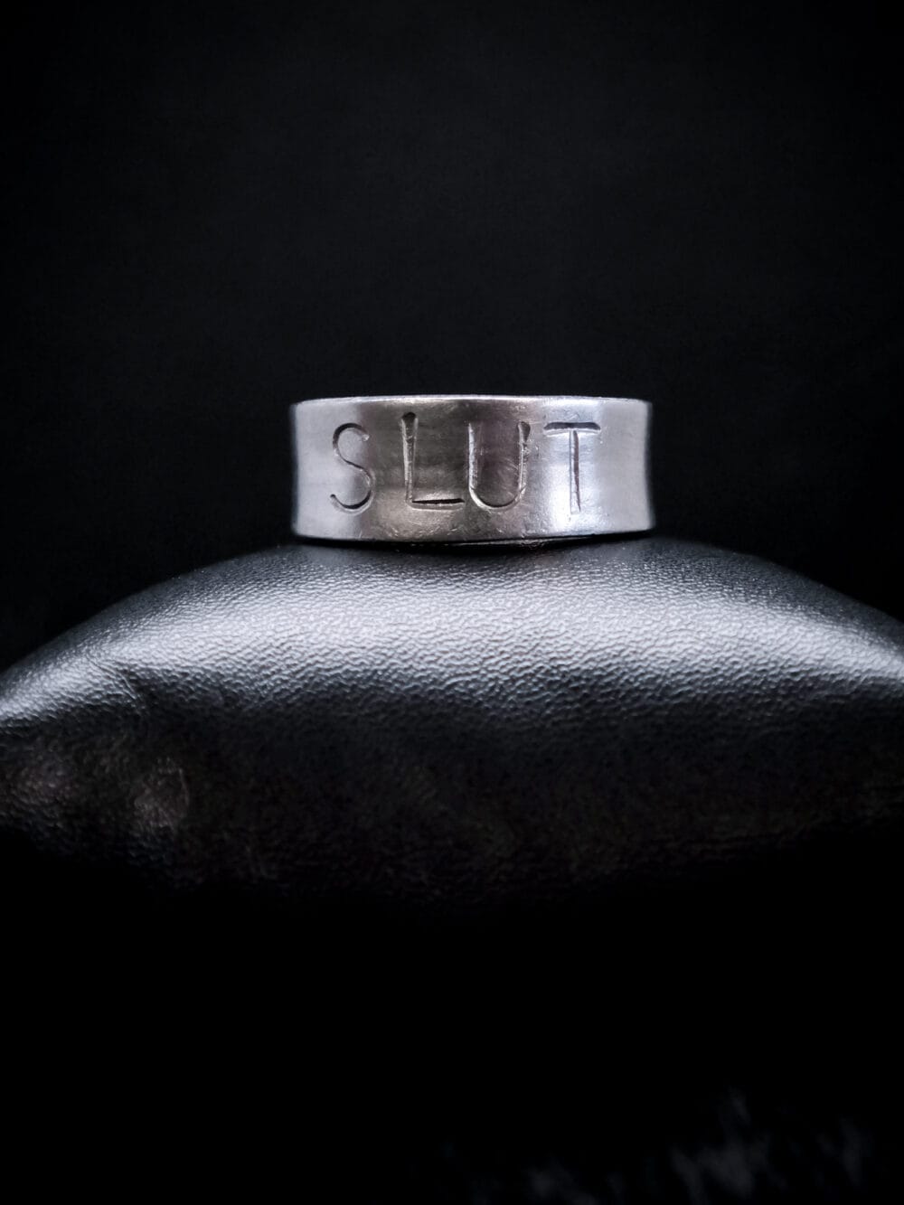 Slut Punched Ring (Size W)