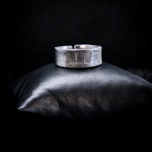 Slut Punched Ring (Size W)