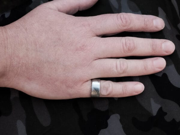 Smooth & Stripey Ring (Size N)