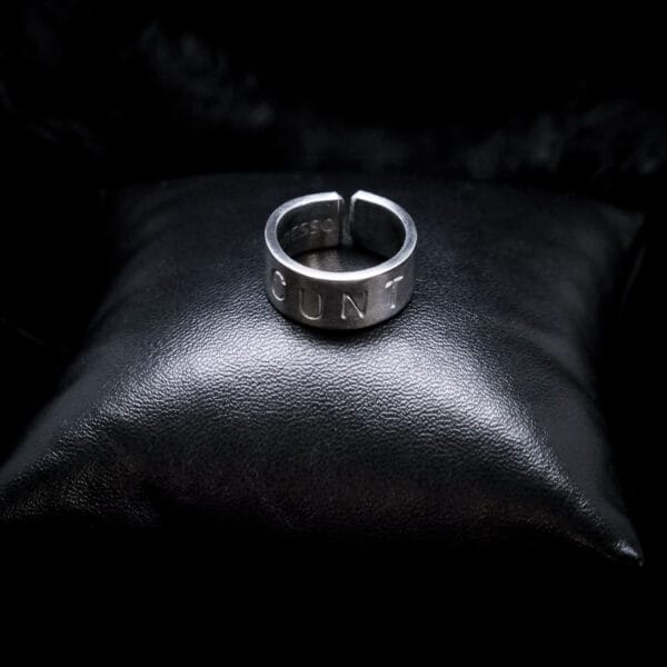 Little Punched Cxnt Ring (Size i)