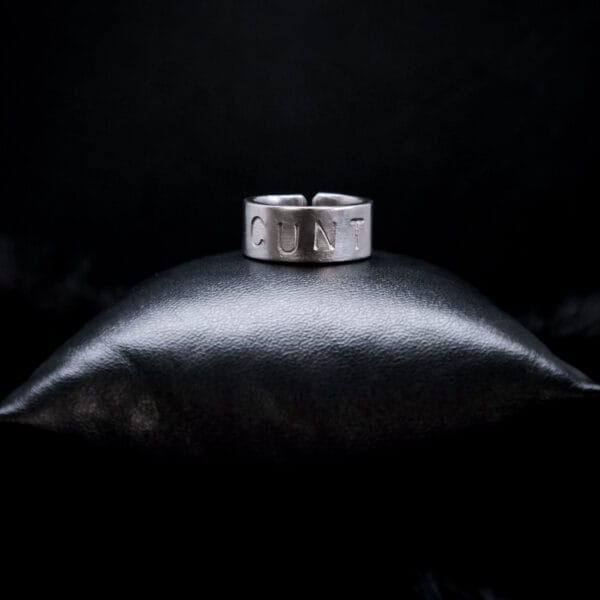 Little Punched Cxnt Ring (Size i)