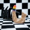 Fluid Pottery Ceramic Rainbow Cat Ring Holder