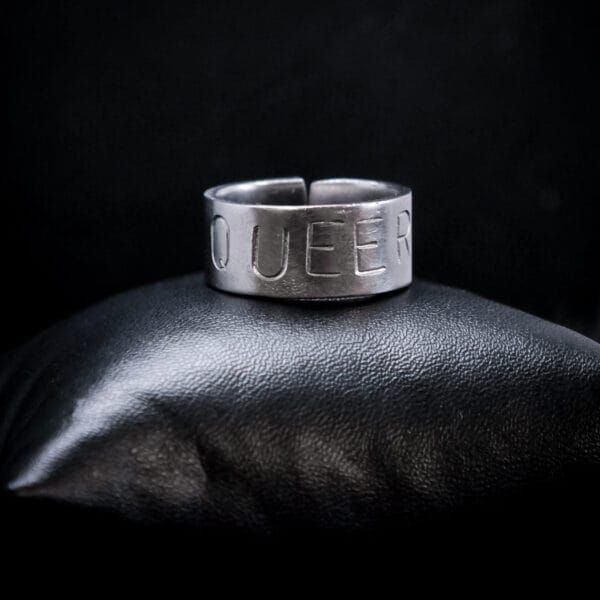 Queer Punched Ring (Size U)