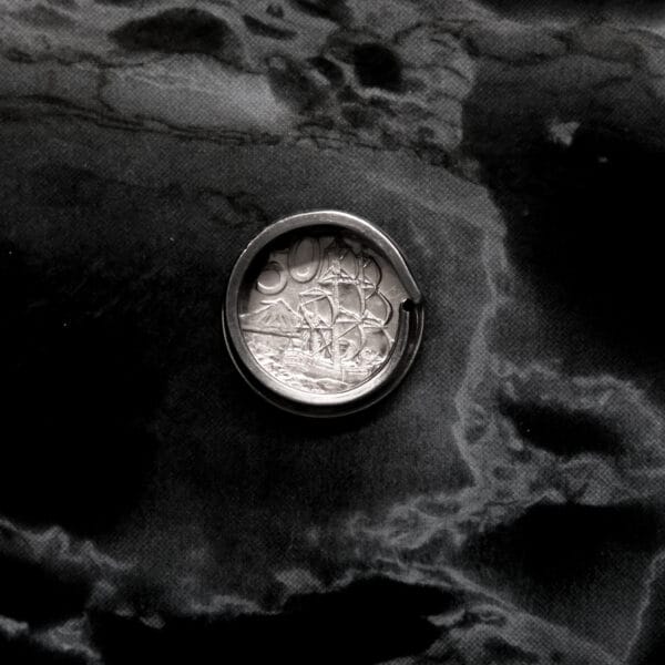 Vintage Fleur De Lis Ring (Size S 1/2)