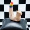 Fluid Pottery Ceramic Rainbow Cat Ring Holder