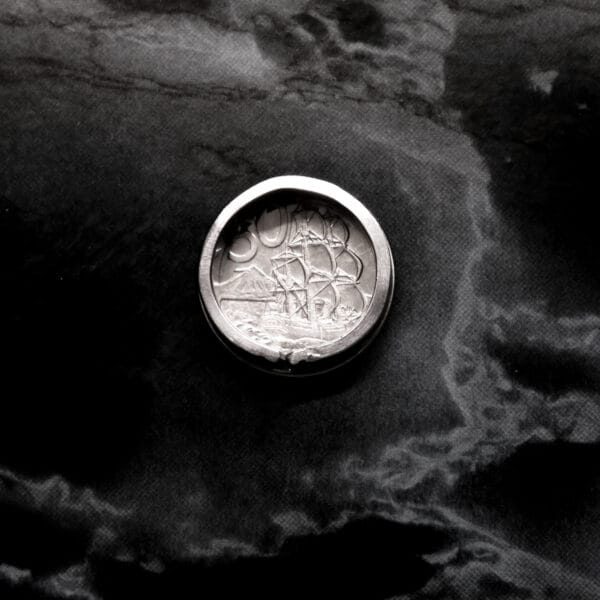Slim Fine Line Ring (Size R 1/2)
