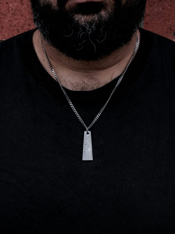 Squiggly Trapezium Pendant