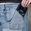 Steel Sun Leather Jean Bag