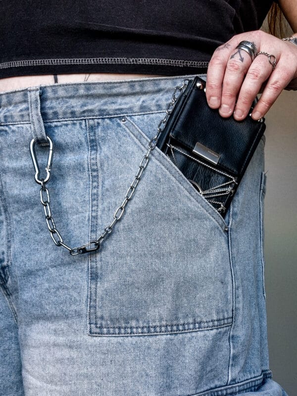 Steel Sun Leather Jean Bag