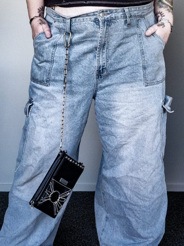 Steel Sun Leather Jean Bag
