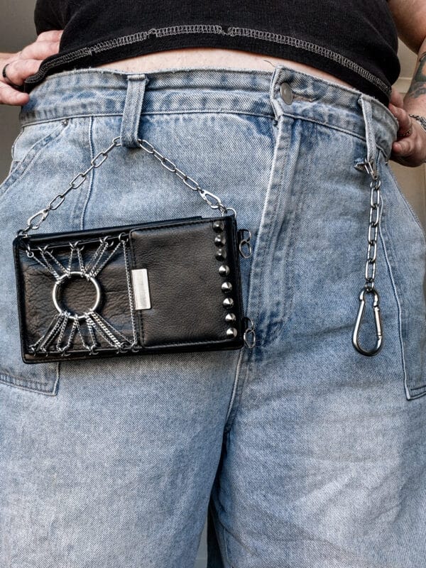 Steel Sun Leather Jean Bag