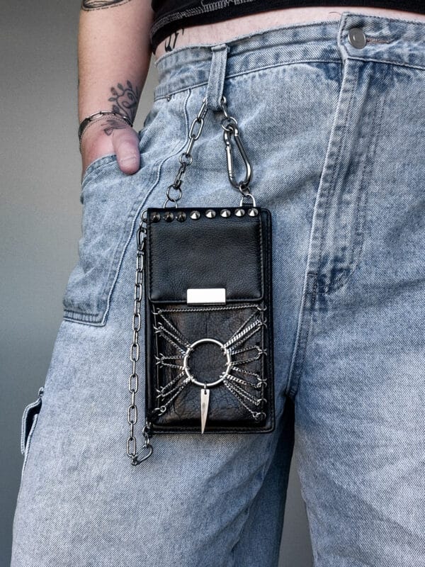 Steel Sun Leather Jean Bag