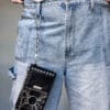 Steel Sun Leather Jean Bag