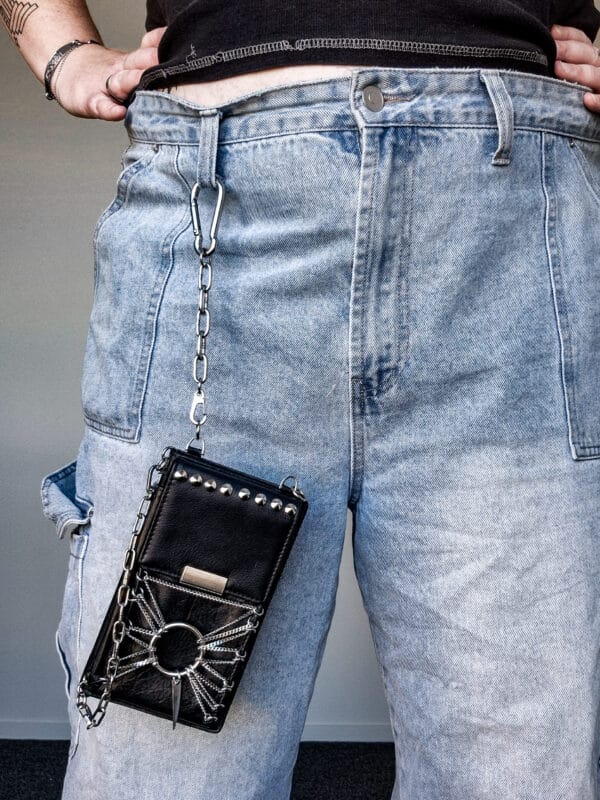 Steel Sun Leather Jean Bag