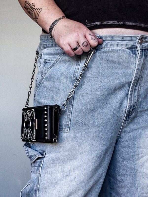 Steel Sun Leather Jean Bag
