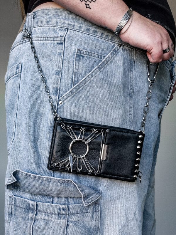 Steel Sun Leather Jean Bag