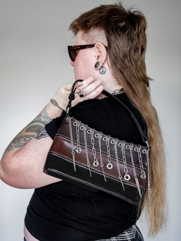 Vintage Leather Fringe Bag
