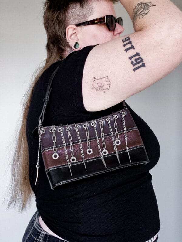 Vintage Leather Fringe Bag